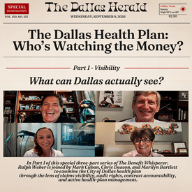The Dallas Health Plan, Part 1: 99% Accurate – – But 99% of What?