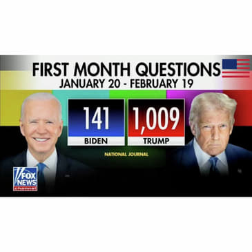 First Month Questions: Trump's 1,009 vs. Biden's 141