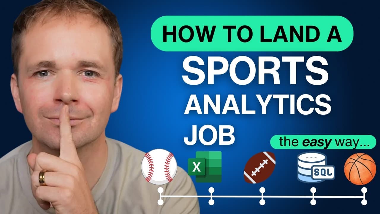 How to Become a Sports Data Analyst in 2026 (starting from 0)