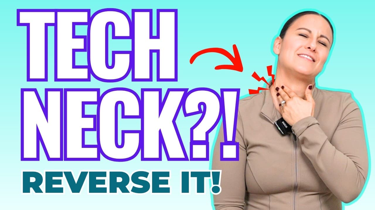 Tech Neck Relief | Stop Neck Pain & Rounded Shoulders | The PT Podcast ...