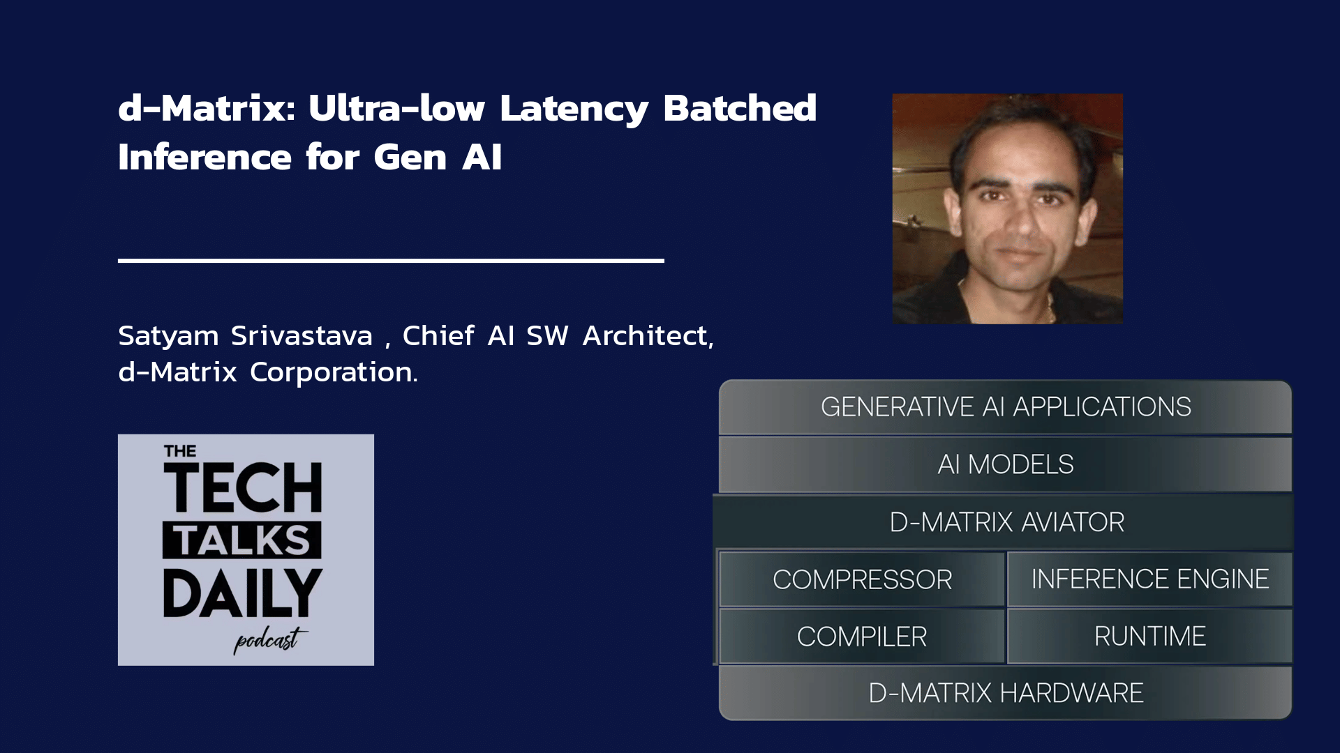 d-Matrix - Ultra-low Latency Batched Inference for Gen AI | The Tech ...