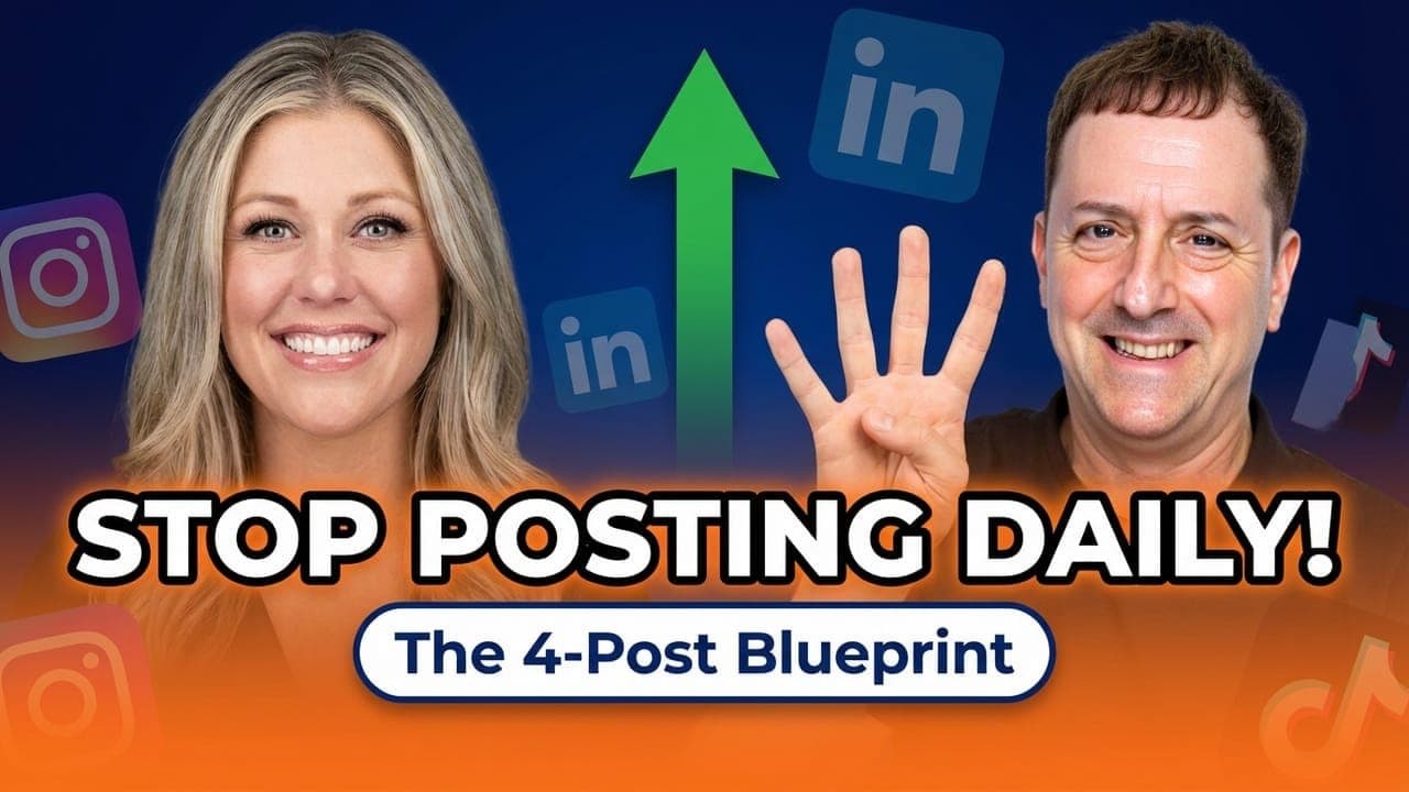 Stop Posting Daily: The 4-Post Social Media Strategy That Generates ...
