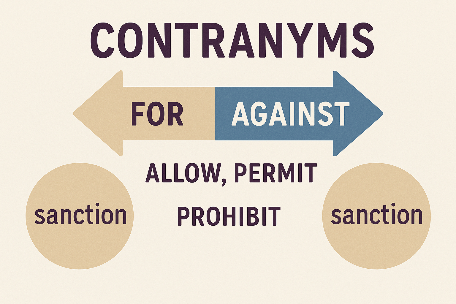 Contronym Communicating Clearly with Contranyms
